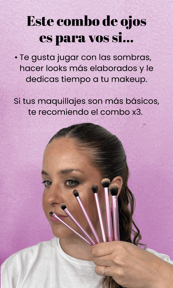 combo de brochas de maquillaje para ojos